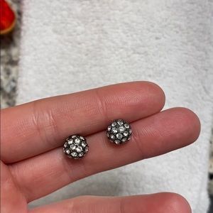 stella and dot disco ball studs with silver
